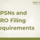 Requirement to disclose PPSNs with CRO Filings